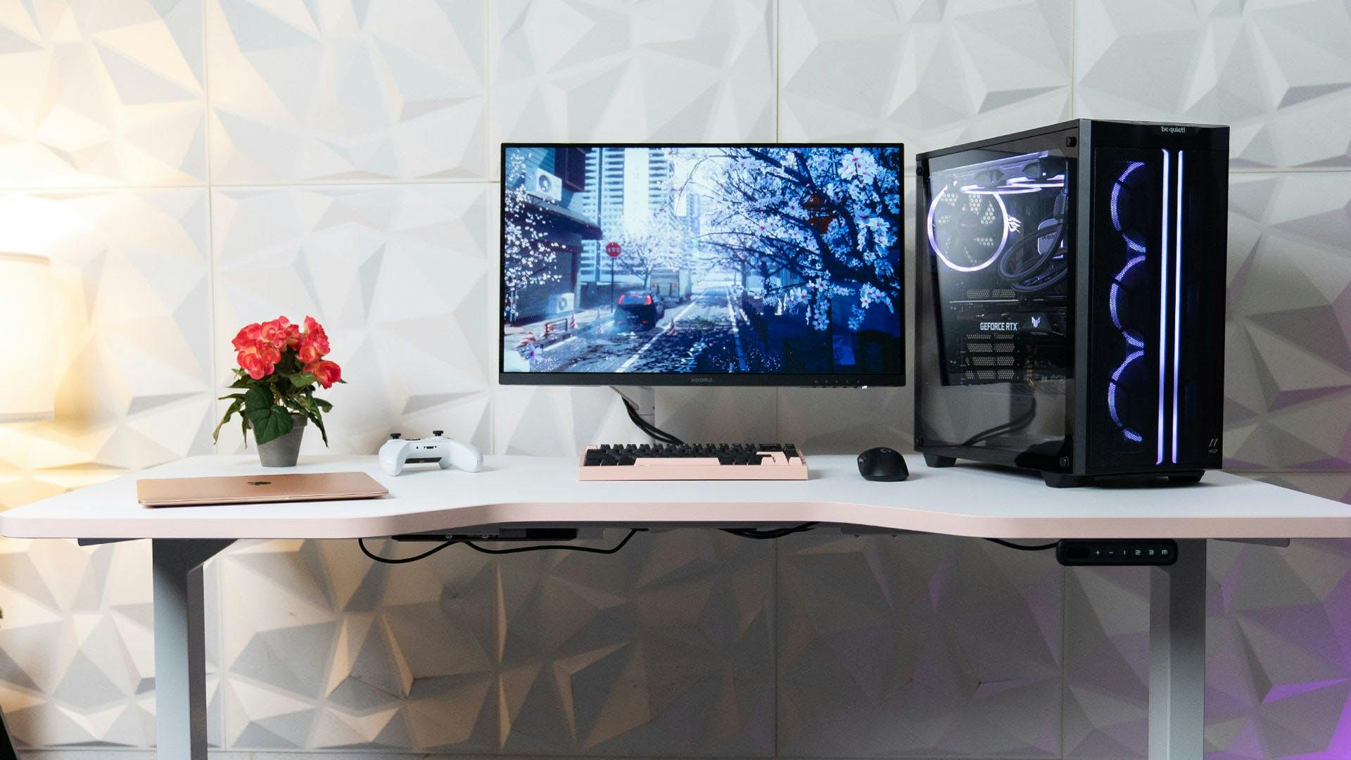 LeetDesk Light - Gaming desks in white from LeetDesk