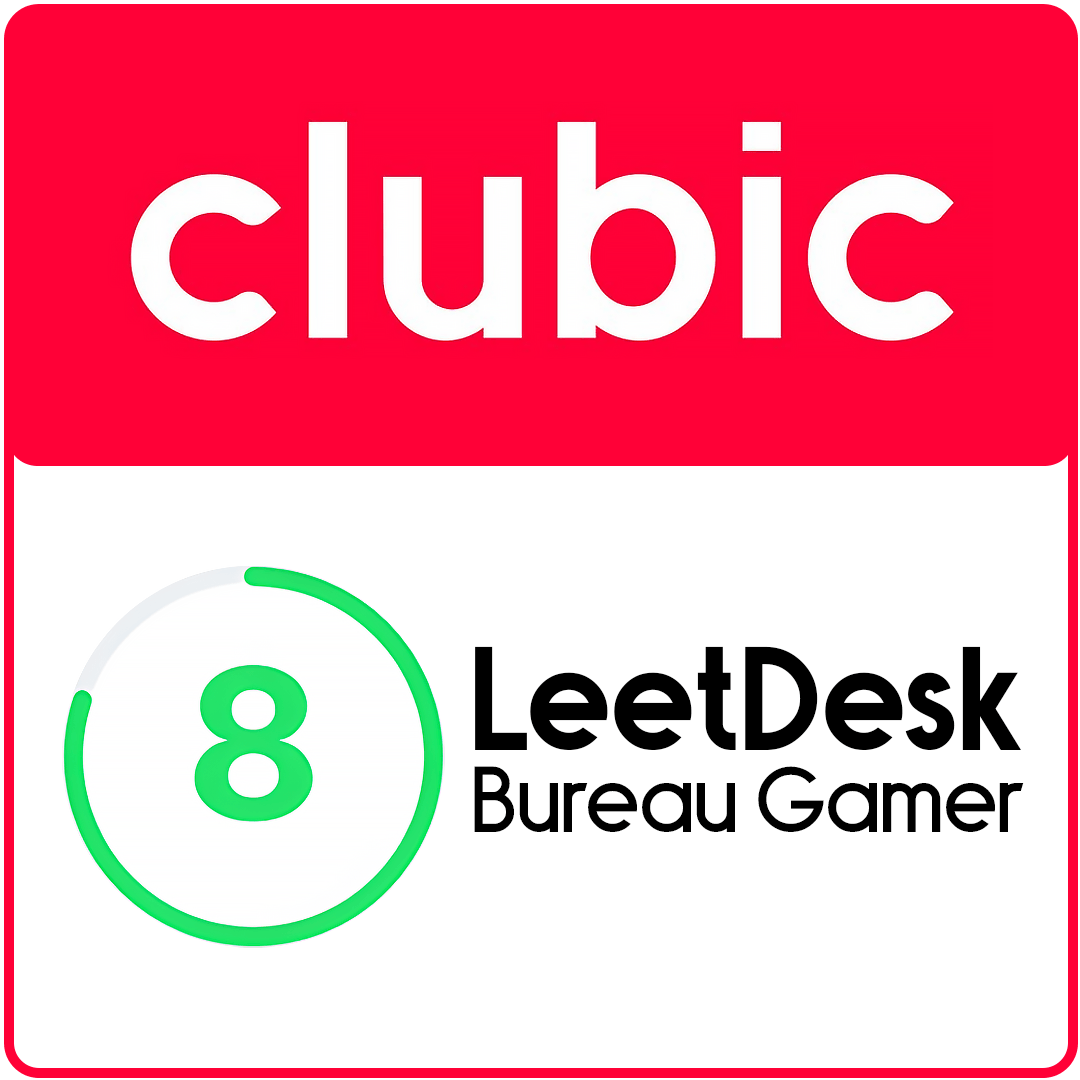 Les bureaux de gaming blancs de LeetDesk sont récompensés comme meilleur produit par clubic.com