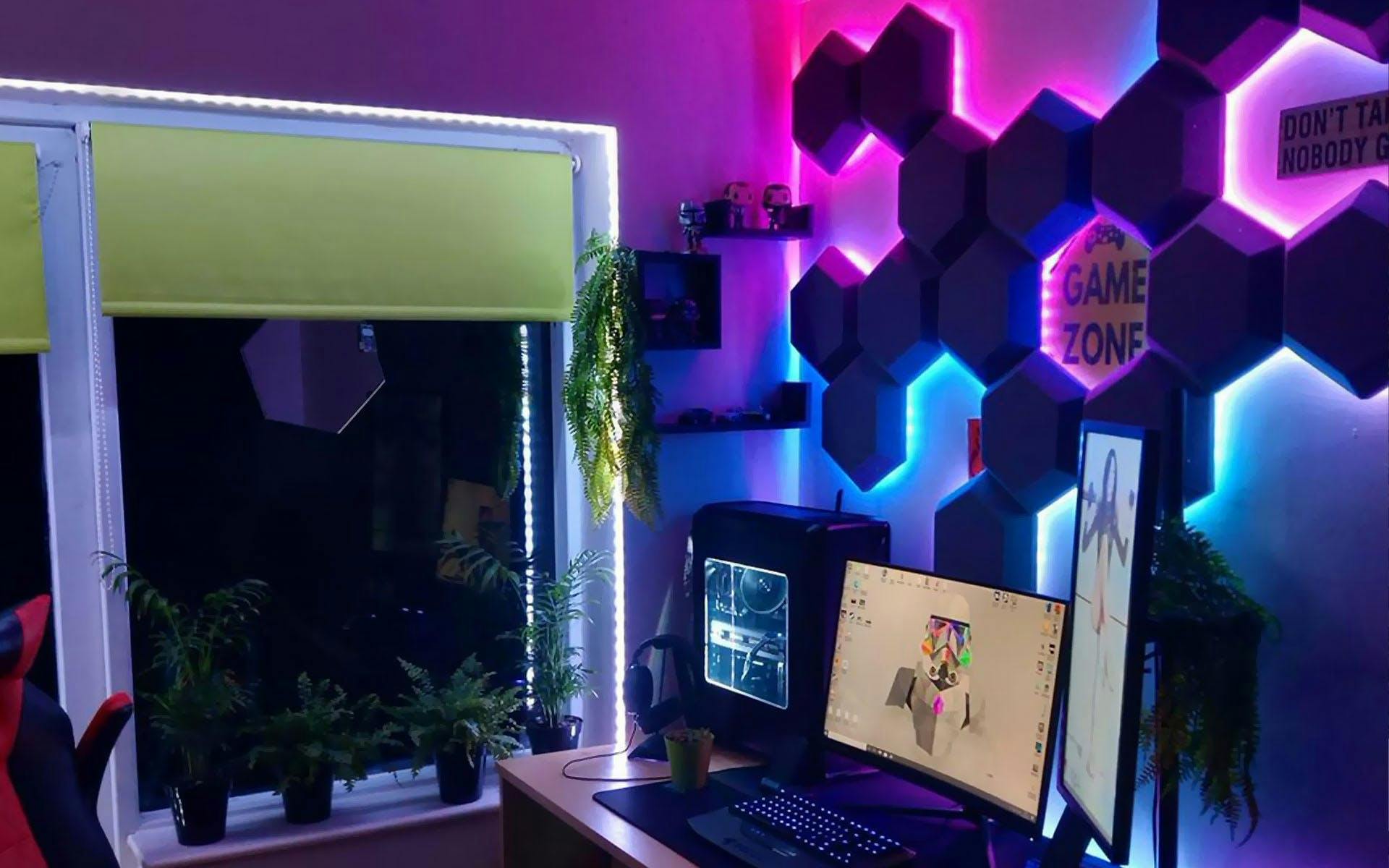 Gamer room with soundproofing
