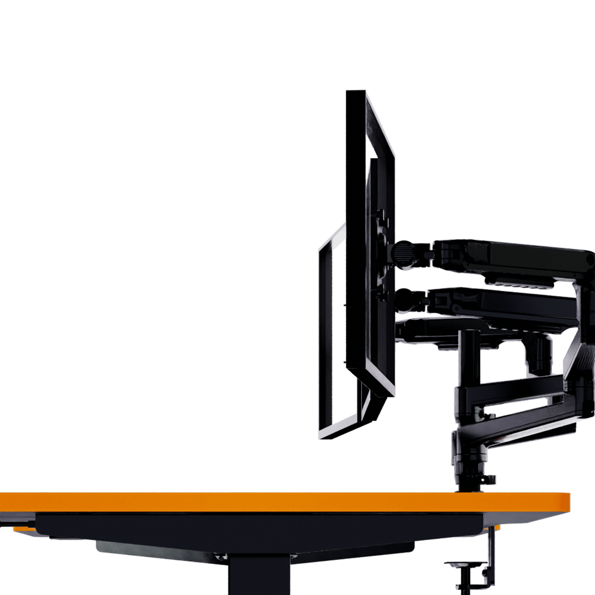 A triple monitor arm mount from LeetDesk offers many new possibilities for gaming, streaming, and working