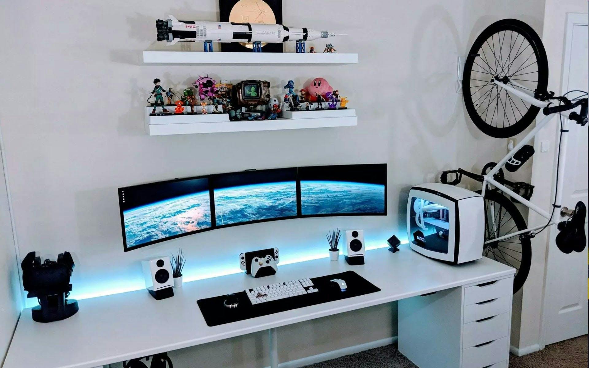 A light theming of the gaming corner (e.g. with "Space") always looks good | Credit: foyr.com