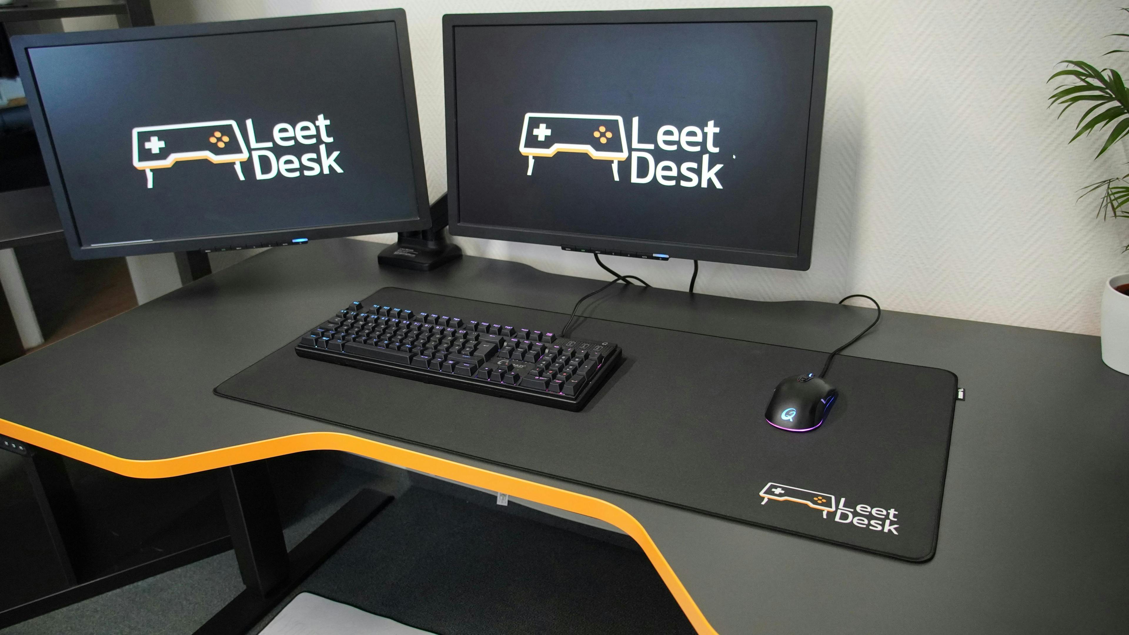 Some mouse pads take up almost the entire table | Credit: LeetDesk