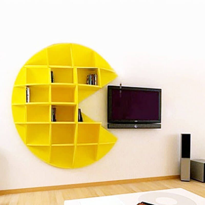 You need some space for this: The Pacman shelf | Credit: etsy.com